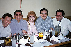 Chuck Herlihy, me, Pat Gaffney, Brett Provo, Tracy Carman / 1995